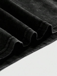 Screen Print Loose <b>Fit</b> Printed <b>T</b>-<b>shirt</b> Boxy Bulk Clothes <b>Cropped</b> Screen Print <b>T</b>-<b>shirt</b> Heavyweight Design Custom <b>T</b>-<b>shirt</b> For Men - Product Image 2