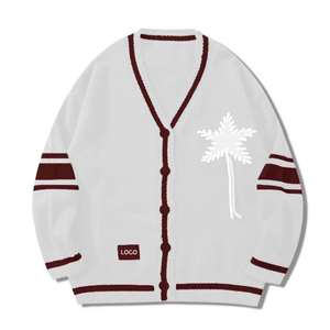 เสื้อสเวตเตอร์ถักของผู้ชายเสื้อสเวตเตอร์ถักแบบแห้งเร็วผ้าโพลีเอสเตอร์/ คอตตอนกรีกสำหรับฤดูหนาวโลโก้ออกแบบได้ตามต้องการ - Product Image 3