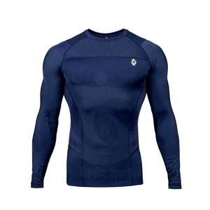 Logo personnalisé pour hommes Rashguard imprimé à manches longues UPF 50 + Compression Surf Sports Shirt Plain Gym Top pour MMA Surf & Sports - Product Image 4