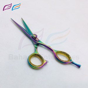 Ciseaux de coiffure multicolores OEM ODM, ciseaux de barbier, ciseaux de coiffure personnalisés en acier inoxydable, ciseaux de salon - Product Image 2