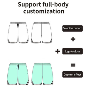 Pantalones cortos de baloncesto de malla personalizados de secado rápido para hombre al por mayor - Product Image 5