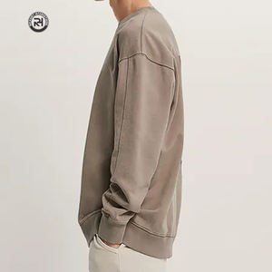 Sweat-shirt à capuche en molleton 100% coton pour homme, logo personnalisé brodé, pull-over, hiver, chaud, décontracté, streetwear, OEM ODM, 340g, respirant - Product Image 4