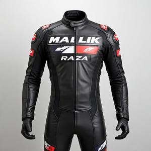Traje de carreras de motos MALIK RAZA Custom Fit | 1,3mm cuero de vaca y armadura aprobada por CE - Product Image 3