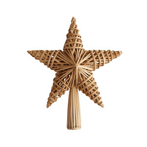 Vente en gros d'étoiles d'arbre en bambou tissé écologique Nouveau design Décoration de la maison de l'usine du Vietnam - Product Image 1