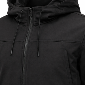 Chaqueta Softshell con Capucha, Cierre Completo, Resistente al Viento, Impermeable, Transpirable, Forrada de Forro Polar, para Trabajo al Aire Libre - Product Image 4