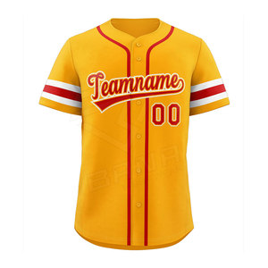 Camiseta de Béisbol de Secado Rápido de Alta Calidad, Transpirable, Antibacteriana, 100% Poliéster, Nombre y Número del Equipo Personalizados, Ropa Deportiva de Talla Grande - Product Image 3