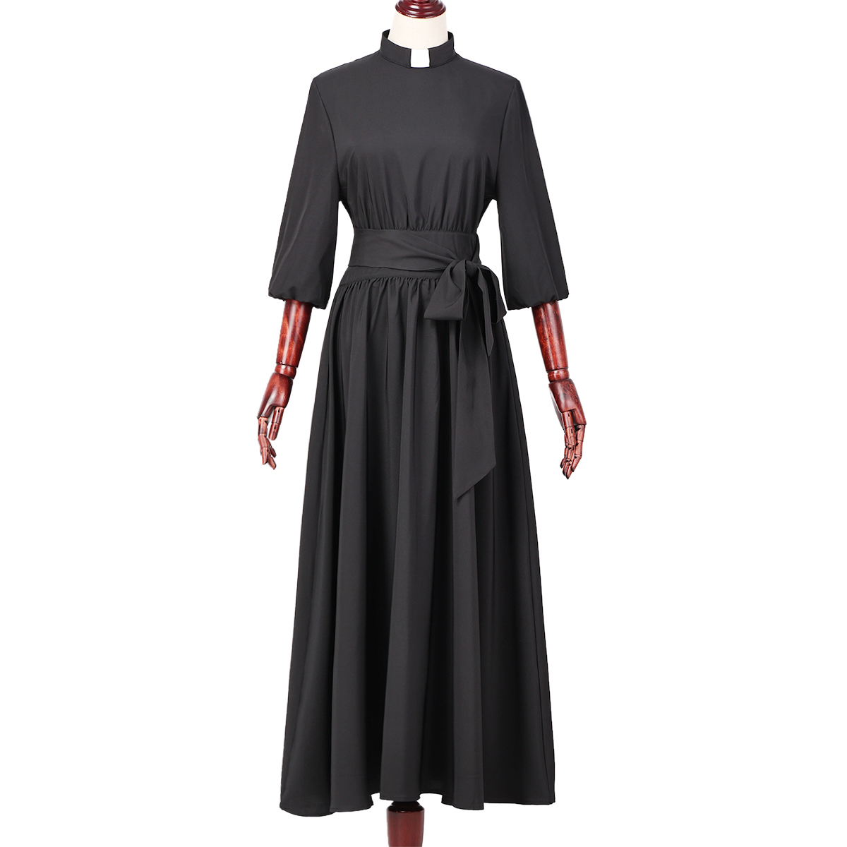 Elegant Women's Clergy Dress - Audrey Hepburn Style
