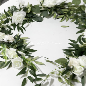 Guirlande de fleurs pour décoration murale de table, guirlande de fleurs pour décoration de table de mariage, vente en gros - Product Image 6