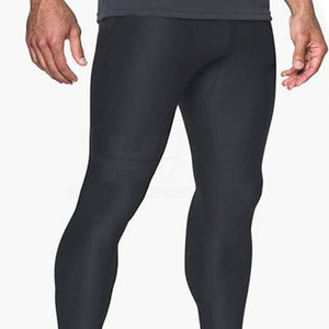 Best Quality Quick Dry Breathable Men Leggings Elastic Waist Spandex/Polyester Material for Fitness Workout Exercise Wear 2026 - Product Image 2