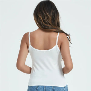 Débardeur de course côtelé sans manches pour femme grande taille avec logo personnalisé, coupe courte, idéal pour l'été - Product Image 1