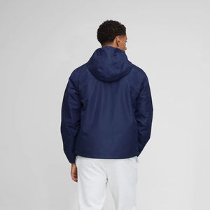 2025 hommes bleu couleur Nylon doudoune en gros col montant hiver à capuche plume bulle rempli XS à toutes les tailles matériel - Product Image 3