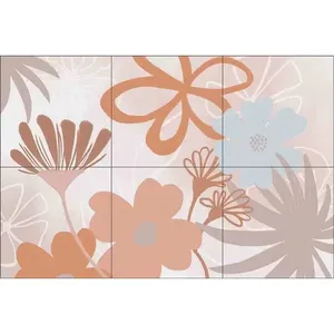 Andrea Haase Art Céramique Murale OB-HAA1293a Tuile Florale Dosseret Peintures Murales - Product Image 1