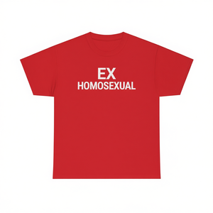 Camiseta Ex Homosexual de manga corta, unisex, con cuello redondo, divertida, para adultos, regalo de broma - Product Image 3