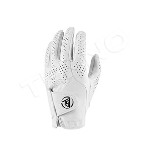 Guante de golf de cuero Cabretta transpirable Agarre superior Mano izquierda Mano derecha Guantes de golf Clima húmedo caliente - Product Image 3