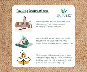 Tapis en jute naturel tressé à la main, cousu à la main, motif floral, moderne, respectueux de l'environnement, réversible, durable, en vrac - Product Image 6