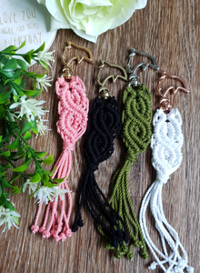 พวงกุญแจ macrame ทำด้วยมืออย่างสวยงาม | ของขวัญ - Product Image 1