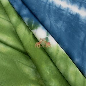 Indian Latest Quality Light Weight Shibori Design Fabric <b>Tie</b> and Dyed Cotton Running Clothing Garment Material - Product Image 2