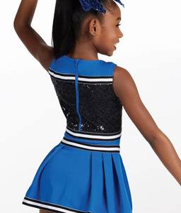 Elegante Uniforme de Animadoras Ecológico, Totalmente Personalizado, Superventas, Uniforme de Animadoras para Niñas, Cintura Alta, Academia de Danza, Alta Calidad - Product Image 4