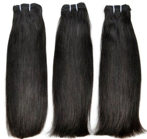Calidad superior 12A Grado Virgen Natural Extensiones indias 1B Color natural Estilo de onda profunda suelta Sin enredos de desprendimiento garantizados - Product Image 6