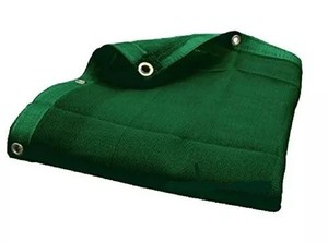 Haute qualité 22oz vert plaine tissu tissé industriel imperméable vinyle maille bâche pour extérieur pare-soleil Patio revêtement - Product Image 6