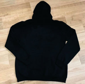 Sweat à capuche pour homme en coton 100% lourd, imprimé DTG personnalisé, avec fermeture éclair, strass, style streetwear, lavage à l'acide, patch brodé - Product Image 5