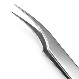 Pinzas Curvas Plateadas de Alta Calidad para Extensiones de Pestañas de Volumen, Herramienta de Precisión de Acero Inoxidable - Product Image 4