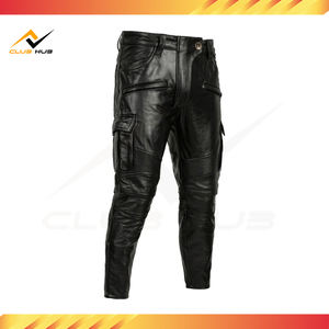 Pantalons de moto en cuir pour homme, nouvelle arrivée, hiver, manches longues, personnalisables, cuir véritable de haute qualité, vente en gros - Product Image 2