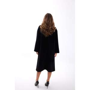 Abrigo Tejido de Otoño en Negro 6114 COAT - Product Image 1