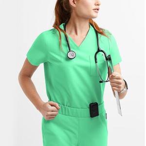 Uniformes de Enfermera de Alta Calidad, Conjuntos de Uniformes Médicos para Mujer, Conjuntos de Uniformes de Clínica, Blusas de Manga Corta, Pantalones, Uniforme de Hospital para Mujer - Product Image 1