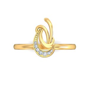 Anillo de oro de 18 quilates con brillantes diamantes cultivados en laboratorio - Product Image 4