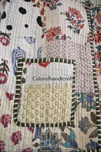 <b>White</b> Patchwork Quilted <b>Jackets</b> Cotton Floral Bohemian Style Fall Winter <b>Jacket</b> Coat Street Quilted Reversible <b>Jacket</b> for Women - Product Image 4