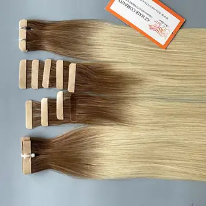 Cinta invisible de doble estirado de alta calidad en extensiones de cabello 100% cabello Remy cabello humano Natural precio de fábrica de Vietnam