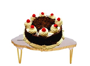 Support à gâteau en résine en forme d'agate de luxe avec serveur assorti Plaque d'affichage à dessert en époxy personnalisée pour mariage, fêtes et décoration de la maison - Product Image 4