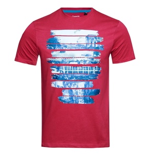 Camiseta de cuello redondo con estampado personalizado para hombre, camiseta de moda informal de algodón de alta calidad con diseño personalizado para hombre, fabricada en Bangladesh - Product Image 2