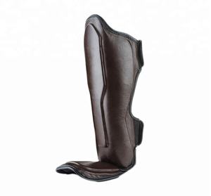 Espinilleras con Protección para Empeine y Pie, para MMA, Kickboxing, Muay Thai, Boxeo, Espinillera Especial de Muay Thai, Protector de Espinilla de Cuero Vacuno Auténtico - Product Image 4