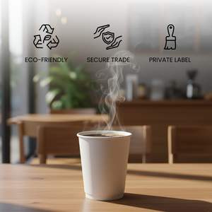 Gobelets en papier jetables muraux ondulés de 7oz Gobelets en papier biodégradables écologiques pour boissons chaudes/froides Vente en gros avec logo personnalisé et marque privée - Product Image 3