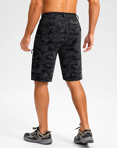 Pantalones cortos de entrenamiento atléticos de 5 pulgadas para hombre, pantalones cortos de gimnasio ligeros informales con bolsillos en la cintura elástica, estampado de transferencia por sublimación - Product Image 2