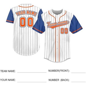 Premium Quality Baseball Jersey Unisex Short Sleeve Embroidery <b>Mesh</b> Breathable Four-Way Stretch Anti-Bacterial Regular Fit All - Product Image 5