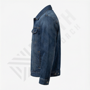 Chaqueta Vaquera para Hombre, Corte Ajustado Moderno, Algodón Resistente, Ropa Exterior Informal, Estilo Urbano, Chaquetas Vaqueras, Abrigos de Moda - Product Image 3