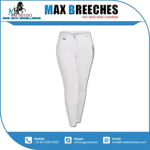Pantalones ecuestres de cintura alta personalizados para mujeres, Parche de rodilla de Etiqueta Privada, ropa de equitación, fabricante indio - Product Image 6