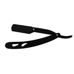 Venta al por mayor de corte personalizado de una sola hoja maquinilla de afeitar recta de acero inoxidable herramienta de peluquero para cara y cuerpo Bikini aseo - Product Image 5