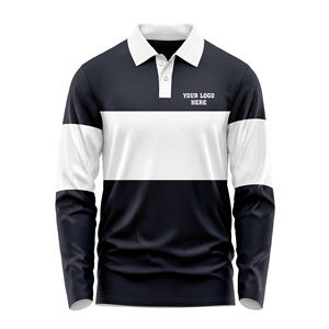 Polo Moderno Casual de Manga Larga para Hombre, Estilo Moderno para Uso Diario, Polo de Golf Personalizado de Manga Larga para Hombre - Product Image 2