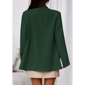 Trajes de Hombre para Oficina, Estilo Casual de Negocios, Chaquetas de Manga Larga con Solapa y Bolsillos, Blazers Cruzados, Esmoquin de Lino/Algodón, 2026 - Product Image 2