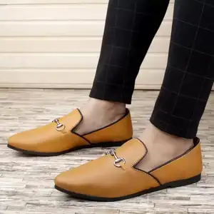 Sepatu kulit asli pria, sepatu Formal kulit asli, penyerap keringat dan ringan, nyaman berat badan