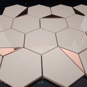 Builderified กระเบื้องโมเสคทนทานสูงหกเหลี่ยม73มม. สำหรับระเบียงทางเดินในสวนระเบียงและ260X300MM ลาน - Product Image 4