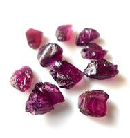 Pierre précieuse naturelle brute de rhodolite de couleur rubis rose, qualité AA+, 250g, lot en gros pour la fabrication de bijoux de guérison