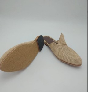 Raffia Shoes,Raffia Slippers,raffia Sandals,women Shoes,women <b>Slides</b>,Moroccan Slippers,straw Shoes - Product Image 2