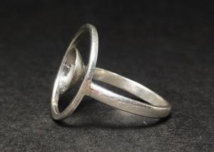 Bagues au design de disque en argent 925 fin faites à la main en gros Article de cadeau de Noël pour mariage - Product Image 4