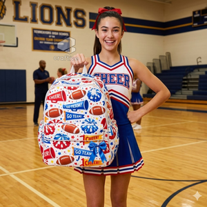 Multi-Functional Custom All over Print Cheerleading Spacious Backpack School Bag & Dance Practice Bag For Teens - Product Image 6