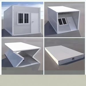 Maison préfabriquée modulaire en conteneur, cabine en acier pliable pour logements commerciaux, stations balnéaires en plein air, abris d'urgence et bureaux de chantier - Product Image 4